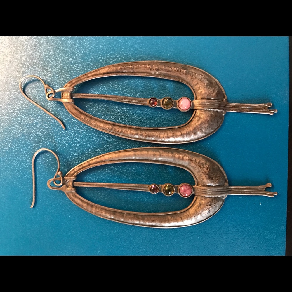 Large Silver Earrings