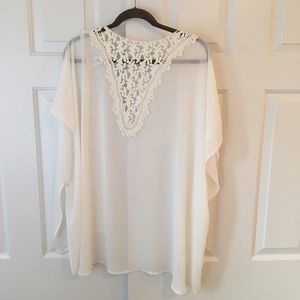 Naked zebra shear shawl