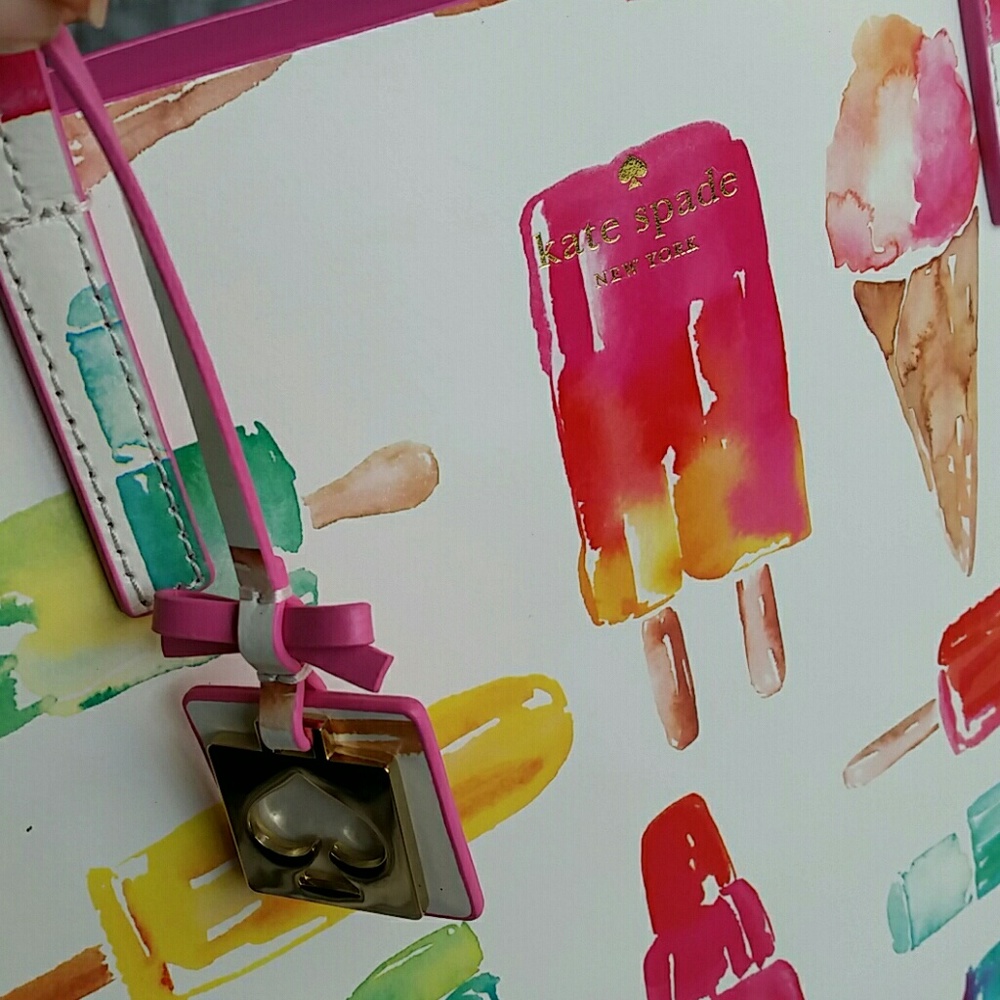 SOLD ♡HP♡ Kate Spade Len Popsicle Tote - Picture 4 of 4