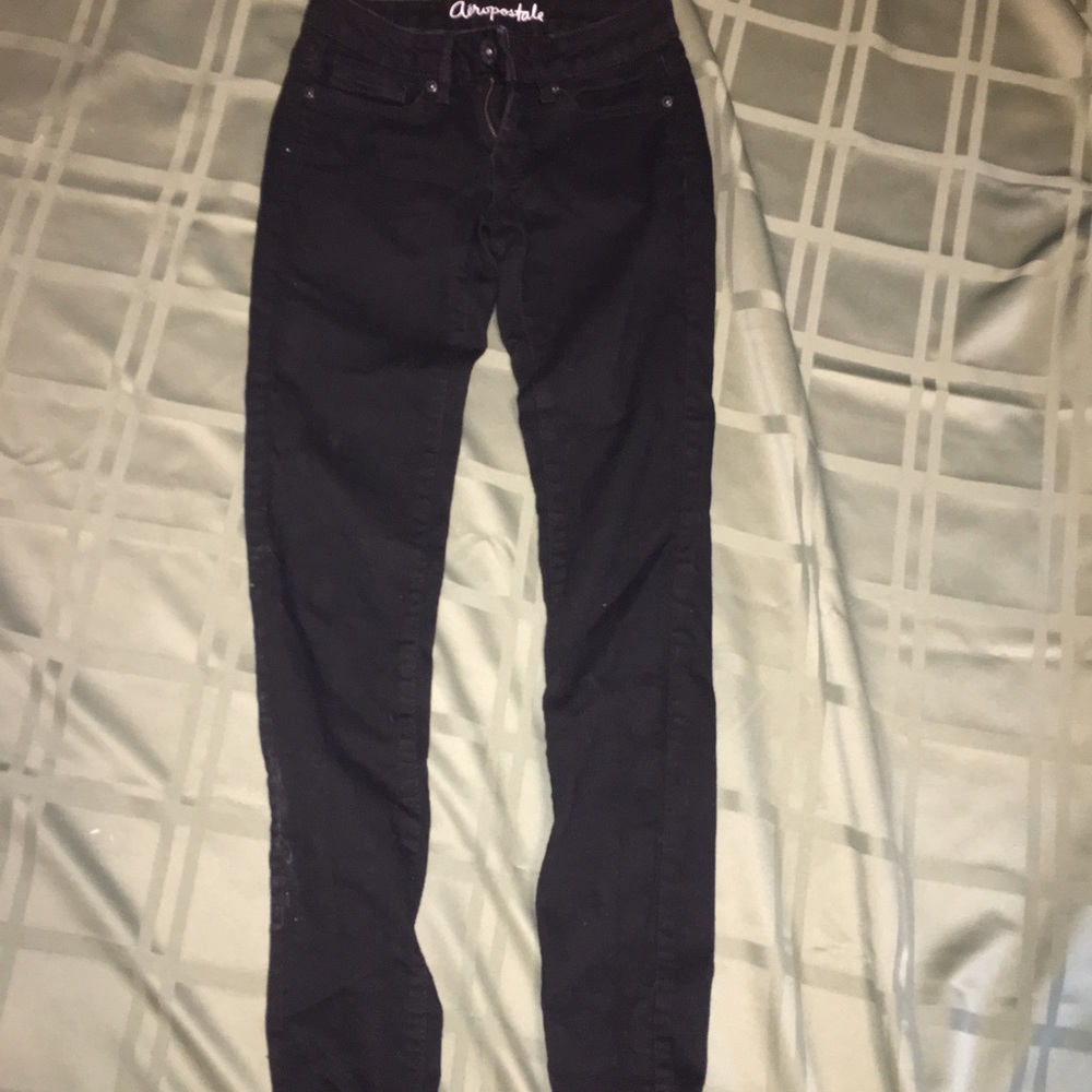 Black Aeropostale skinny jeans