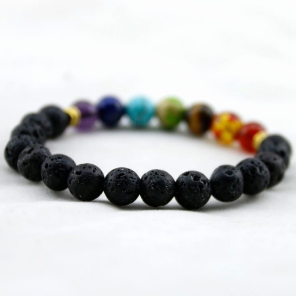 DIFFUSE ON THE GO! Balance Your Chakras!! Bracelet - Picture 2 of 8
