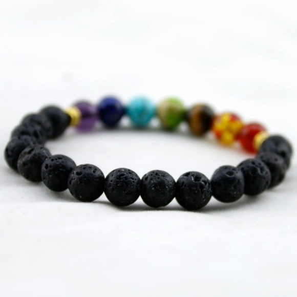 DIFFUSE ON THE GO! Balance Your Chakras!! Bracelet - Picture 2 of 8