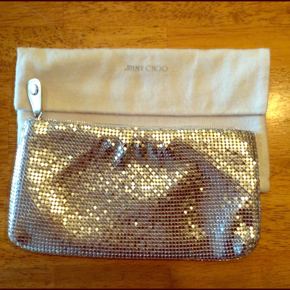 Jimmy Choo Silver Clutch