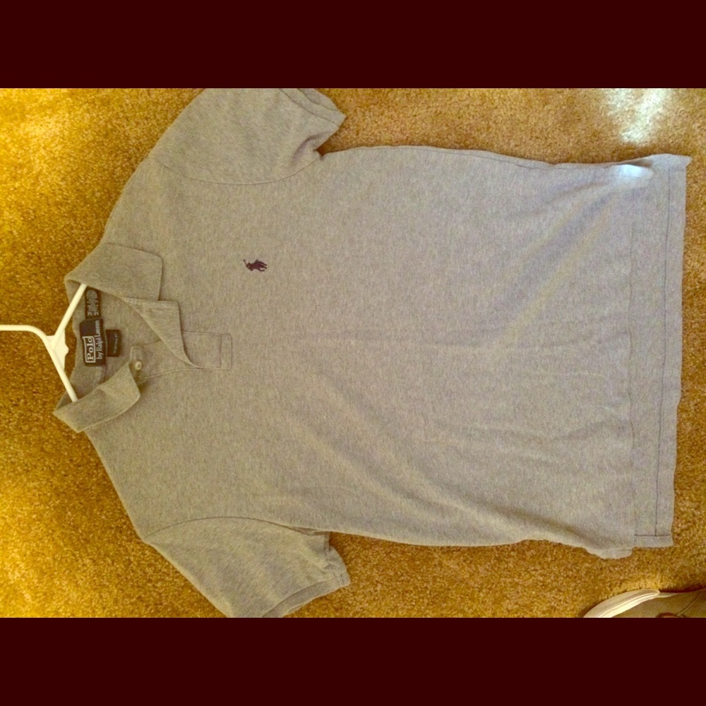 Grey polo shirt