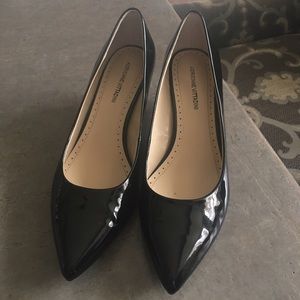 Adrienne Vittadini Black Kitten Heel Pumps