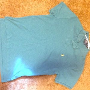 Teal polo shirt