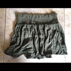 Green Mini Skirt