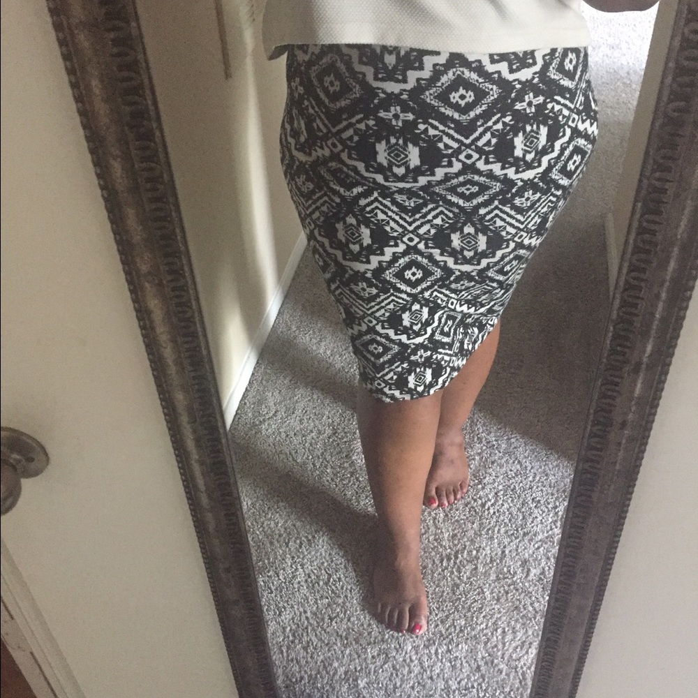 Asos Curve Tribal Print Skirt