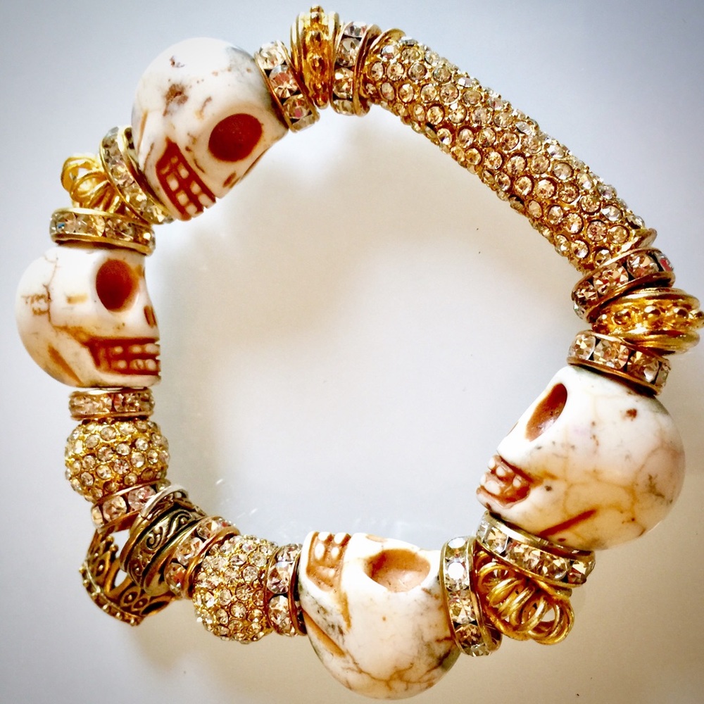 Beaded Bracelet w/24K Gold over Sterling beads.