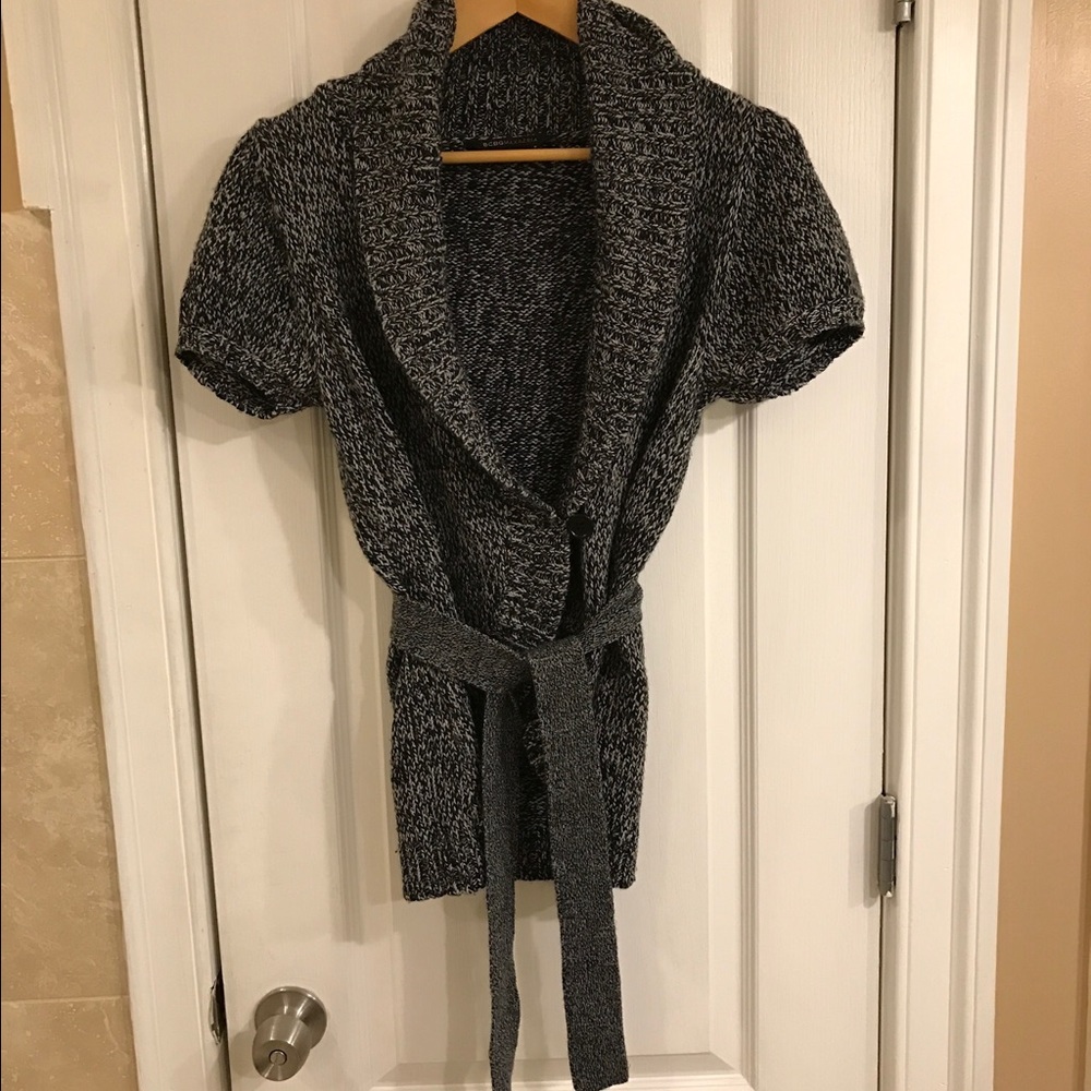 BCBG MAX AZRIA cardigan with tie