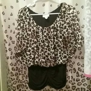 Women's leopard print shirt