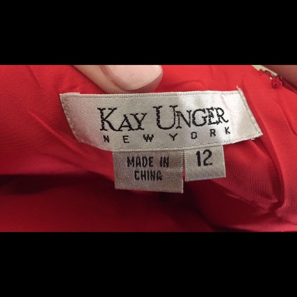 Kay Unger New York Red Sleeveless Dress - Picture 4 of 7