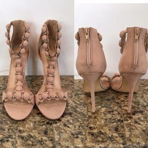 Lola Shoetique "Fashion Week" Nude Heels Size 10
