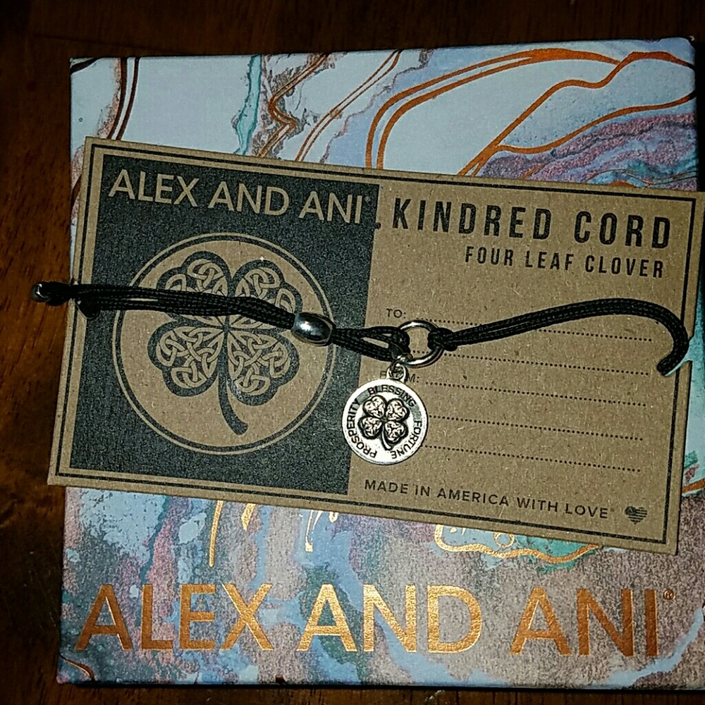 Alex and Ani clover kindred cord