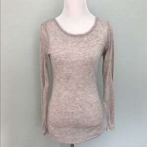 Tan long sleeved tee
