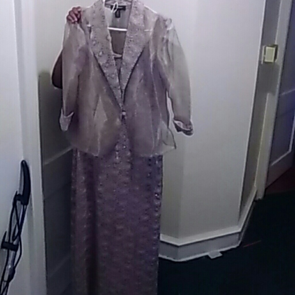 Champaign colored  dress by r & m Richards