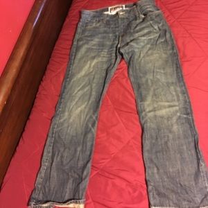 Levi's low boot cut 527 dark stone wash jeans