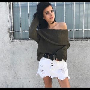 White Carmar Denim Skirt size 25