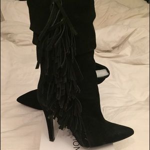 Aldos fringe boots size 8