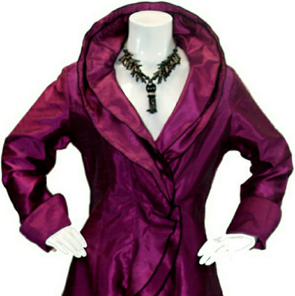 Purple ruffled Pegasus jacket Xl