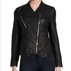 Blank NYC Asymmetrical Faux Leather Moto Jacket
