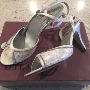 DYEABLEs satin lace heels