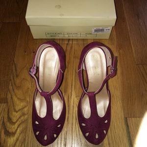 Graham Street Shoe Co Vintage Style T-Strap Heels