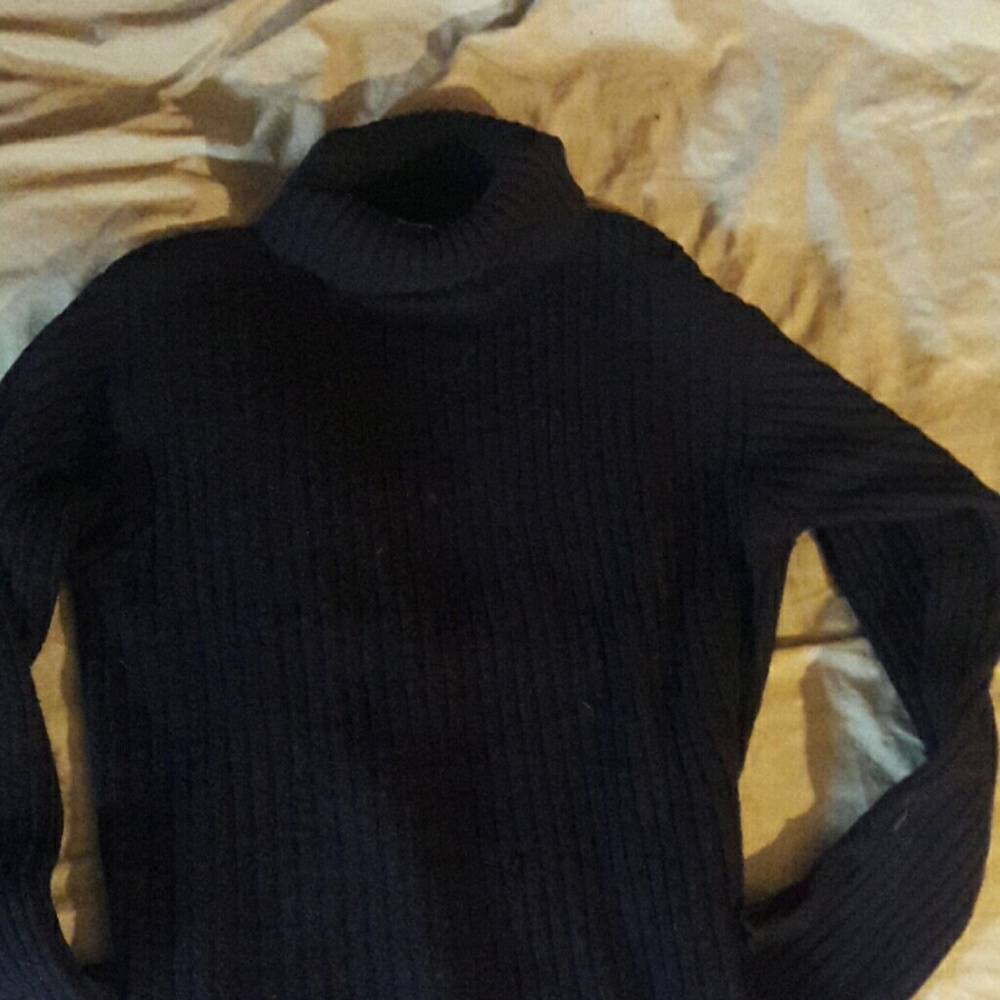 Express black ribbed sweater