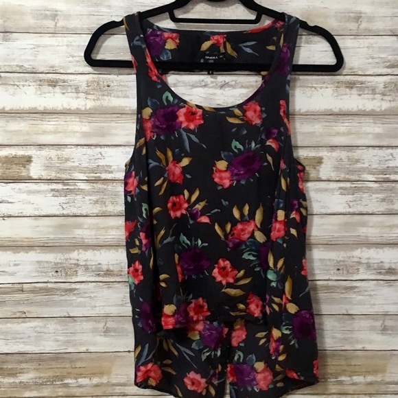O'Neil Floral High Low Tank - Picture 2 of 3