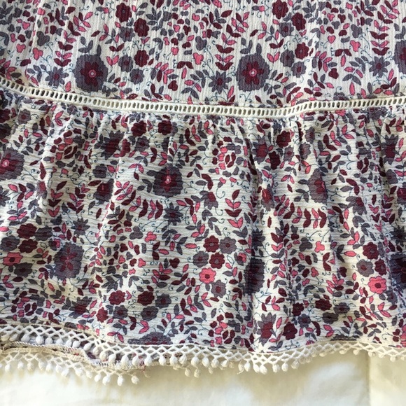 American Eagle Outfitters Dresses - American Eagle Burgundy & Pink Floral A-Line dress American Eagle Outfitters Dresses - American Eagle Burgundy & Pink Floral A-Line dress