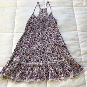 American Eagle Outfitters Dresses - American Eagle Burgundy & Pink Floral A-Line dress American Eagle Outfitters Dresses - American Eagle Burgundy & Pink Floral A-Line dress