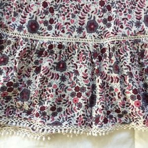 American Eagle Outfitters Dresses - American Eagle Burgundy & Pink Floral A-Line dress American Eagle Outfitters Dresses - American Eagle Burgundy & Pink Floral A-Line dress