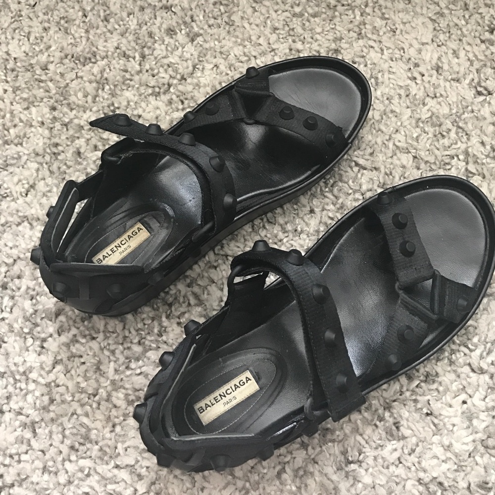 Balenciaga Strappy ARENA Studded Sandals
