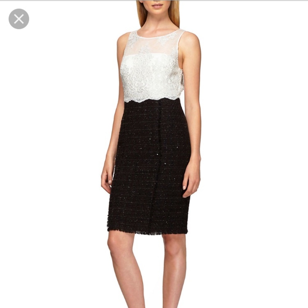 HOST PICK Kay Unger Lace Bodice & Skirt Dress