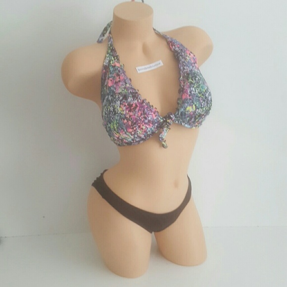 Victoria's Secret 36DD RUCHED BIKINI BUNDLE NWT