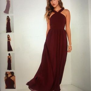 Air of Romance Burgundy Maxi Dress