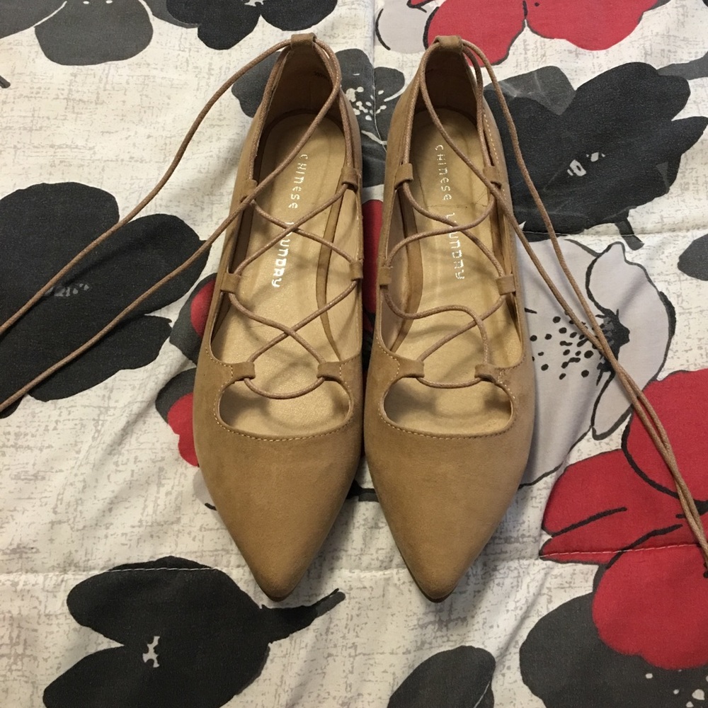 Lace Up Flats