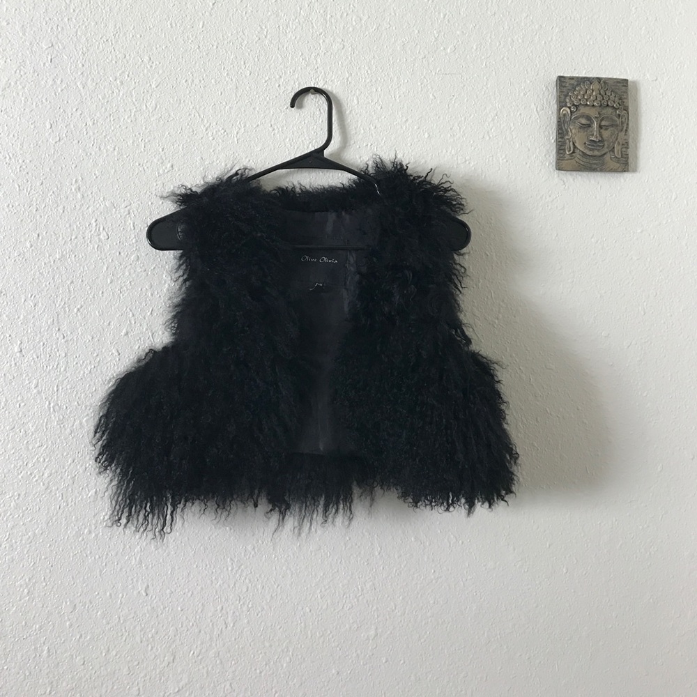 Olive Olivia- 100% fur vest.