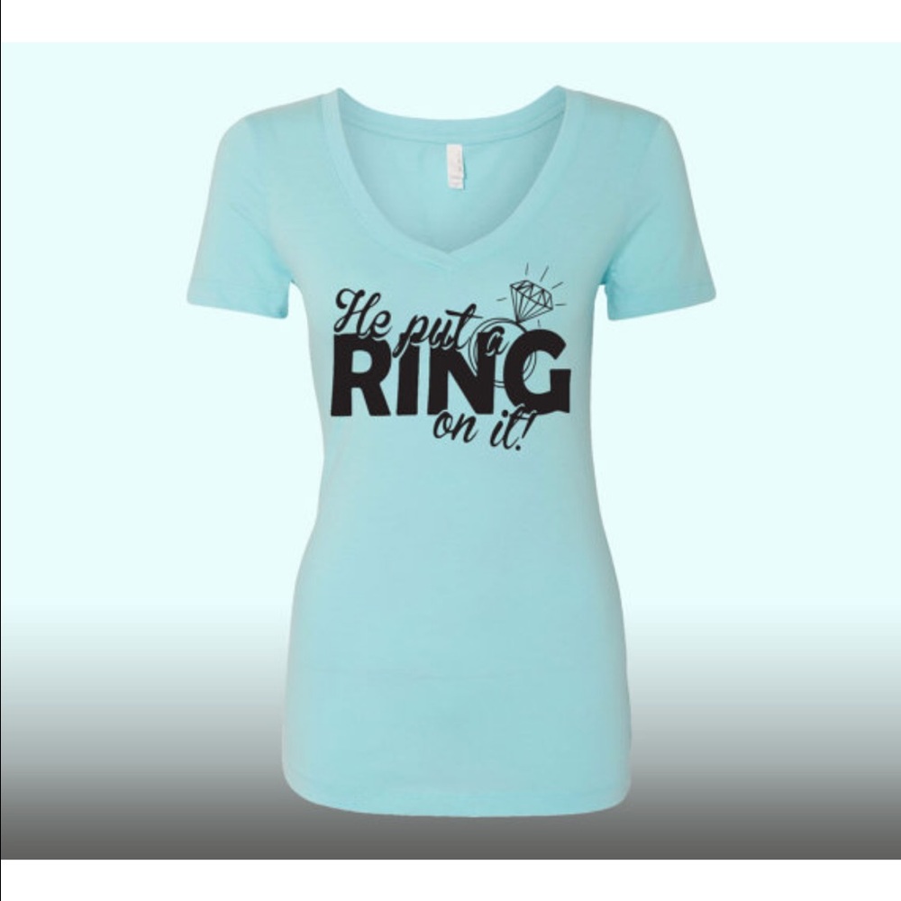 ✨NEW✨ Engagement 💍"He Put A Ring On It" V-Neck.