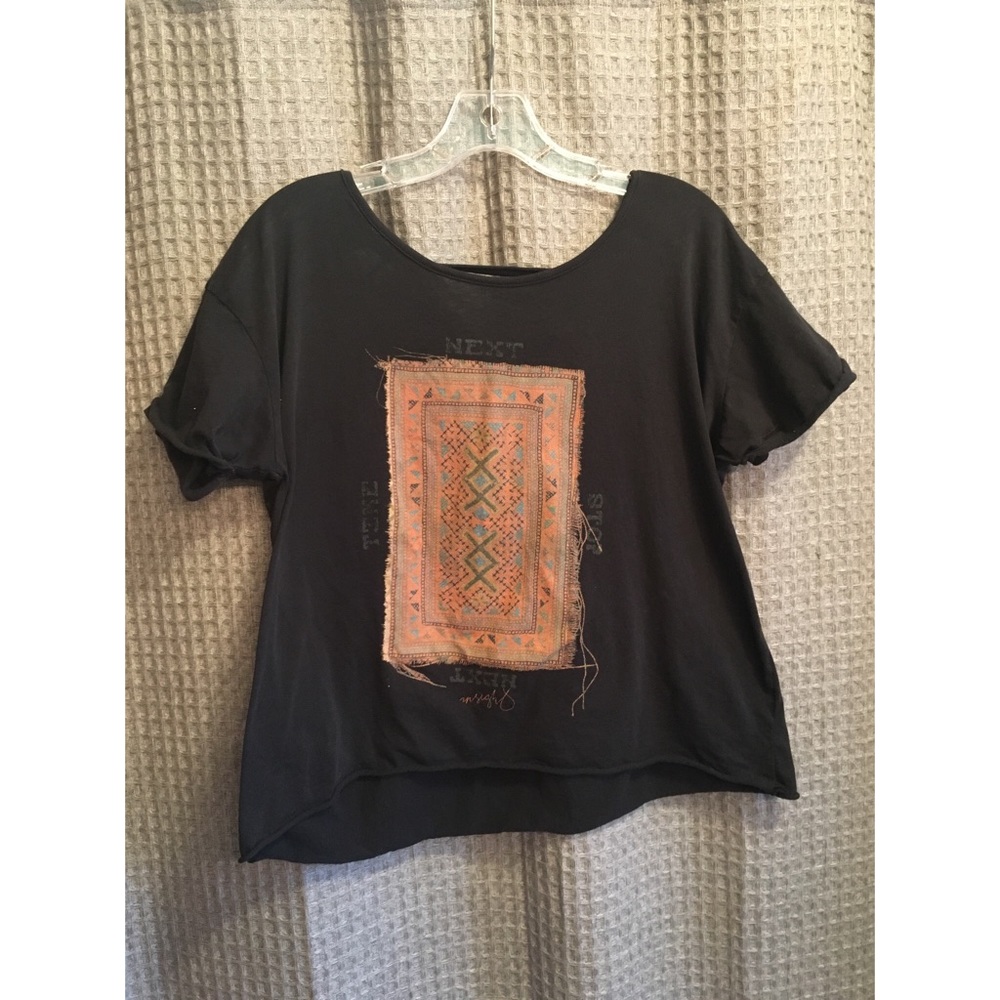 Black Tee with Fun Back