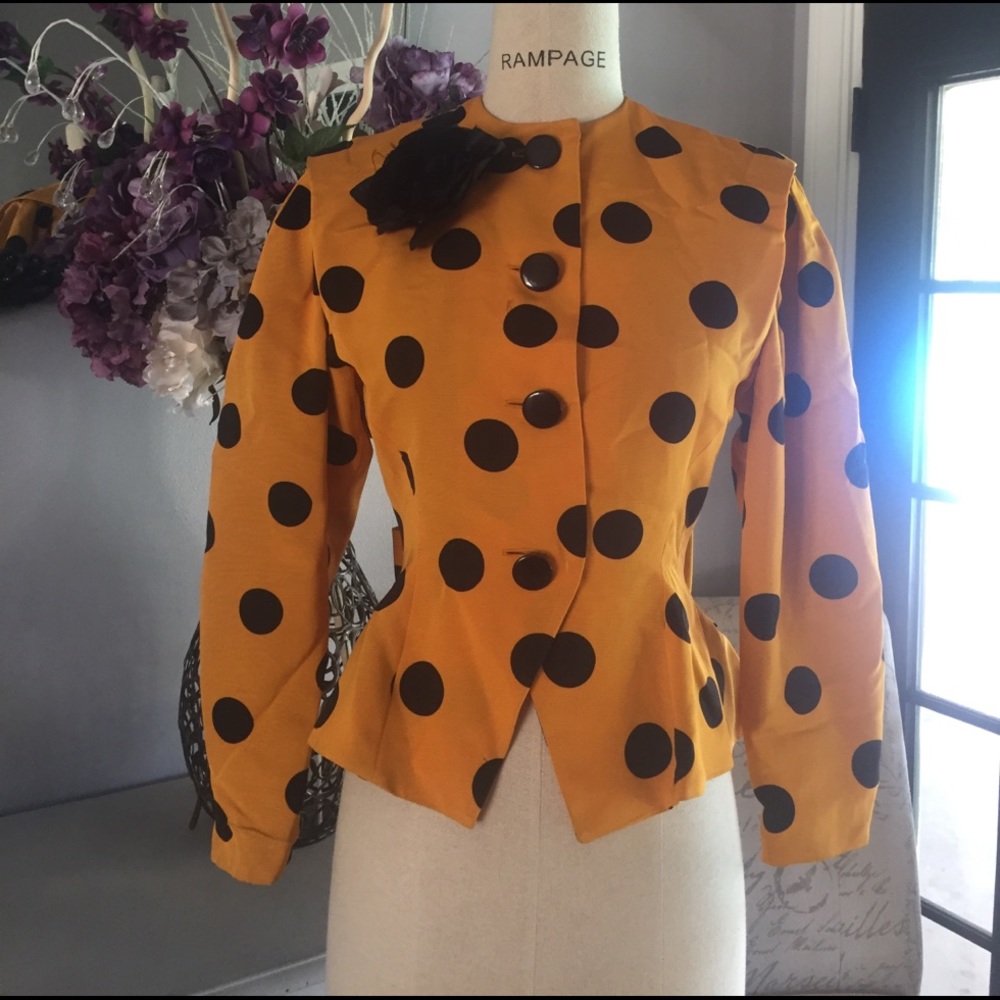 Vintage Polka dotted blazer