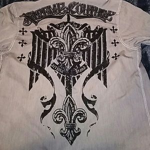 Extreme couture casual button down