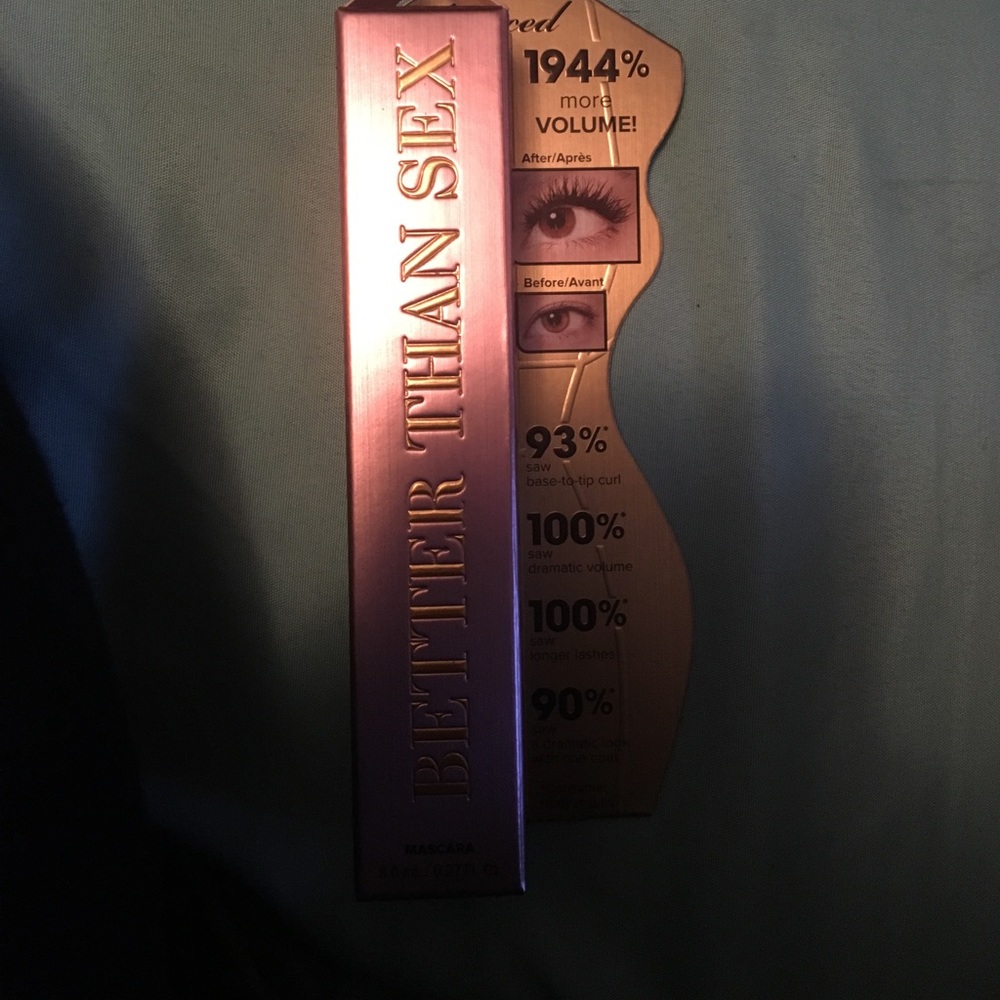 Too faced better than sex mascara--never used.