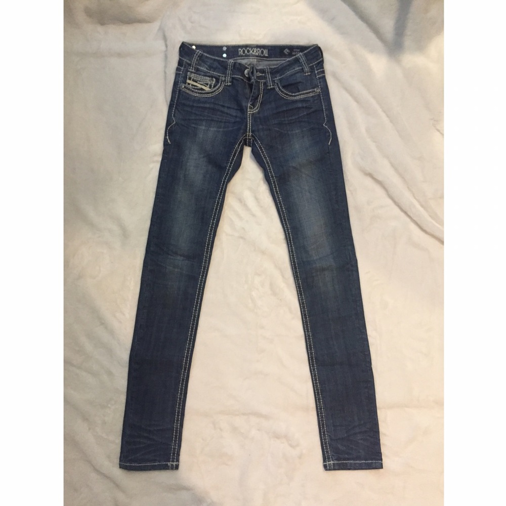 Rock & Roll Cowgirl Skinny Jeans size 26 x 34