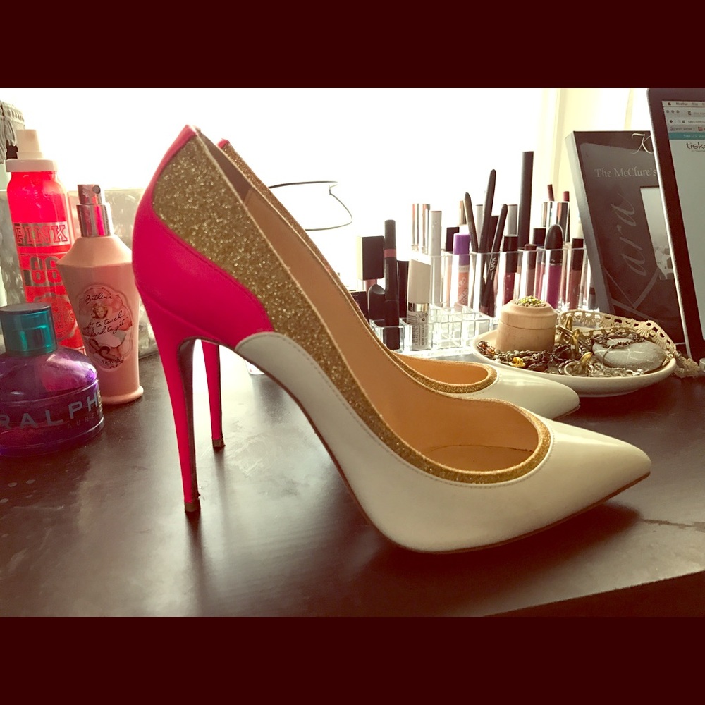 Christian Louboutin Tucsick 100 Jazz Calf/Glitter