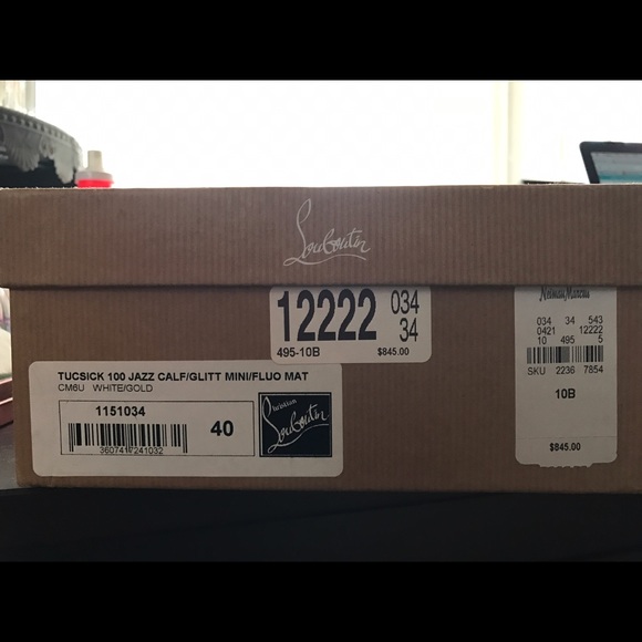 Christian Louboutin Tucsick 100 Jazz Calf/Glitter - Picture 6 of 8