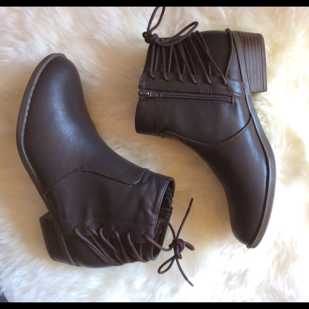 Brown booties