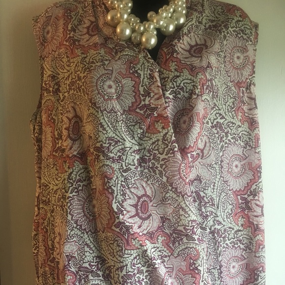 ⚜NWT Talbots Faux Wrap V neck blouse⚜ - Picture 5 of 5