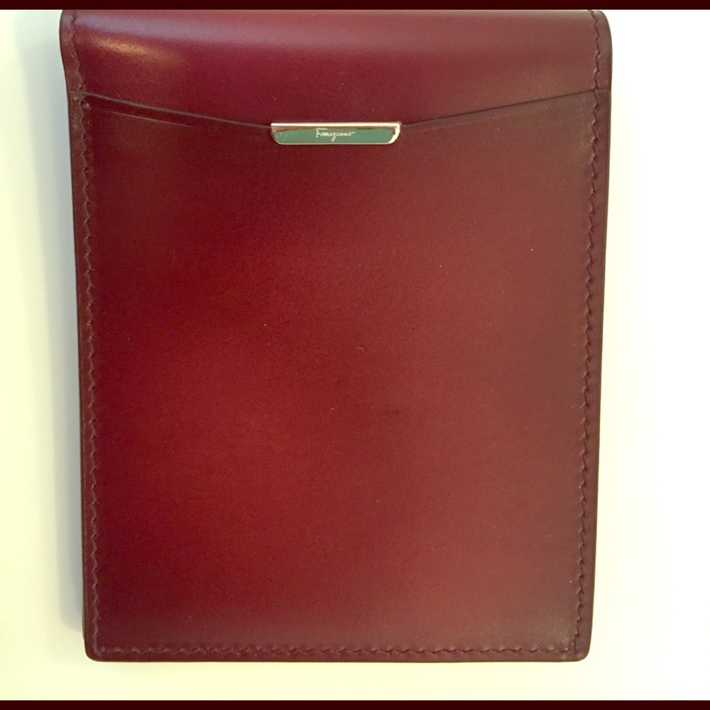 Salvatore ferragamo red wallet