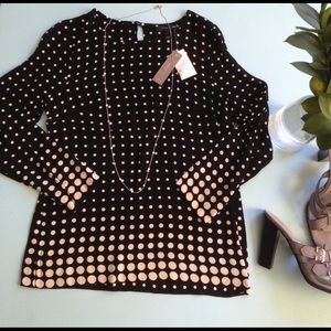 J Crew Polka Dot Blouse sz 0 J Crew Polka Dot Blouse sz 0